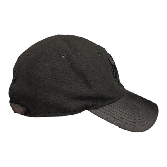 Hamilton Tiger-Cats Hat Cap Strap Back Mens Black CFL Football Blackout New Era - Picture 4 of 9